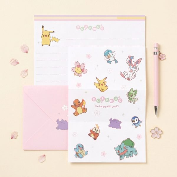 Pokémon Sakura Bloom Letter Set - Limited Edition - Petal Scatter