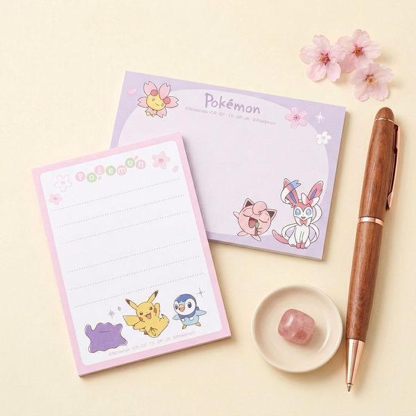 Pokémon Sakura Bloom Memo Pad - Limited Edition - Petal Scatter