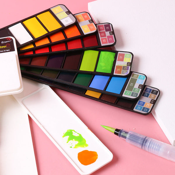 Portable Watercolor Paint Set