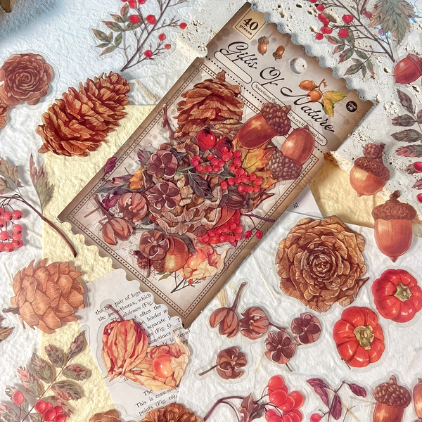 Pressed Botanical Ephemera Stickers