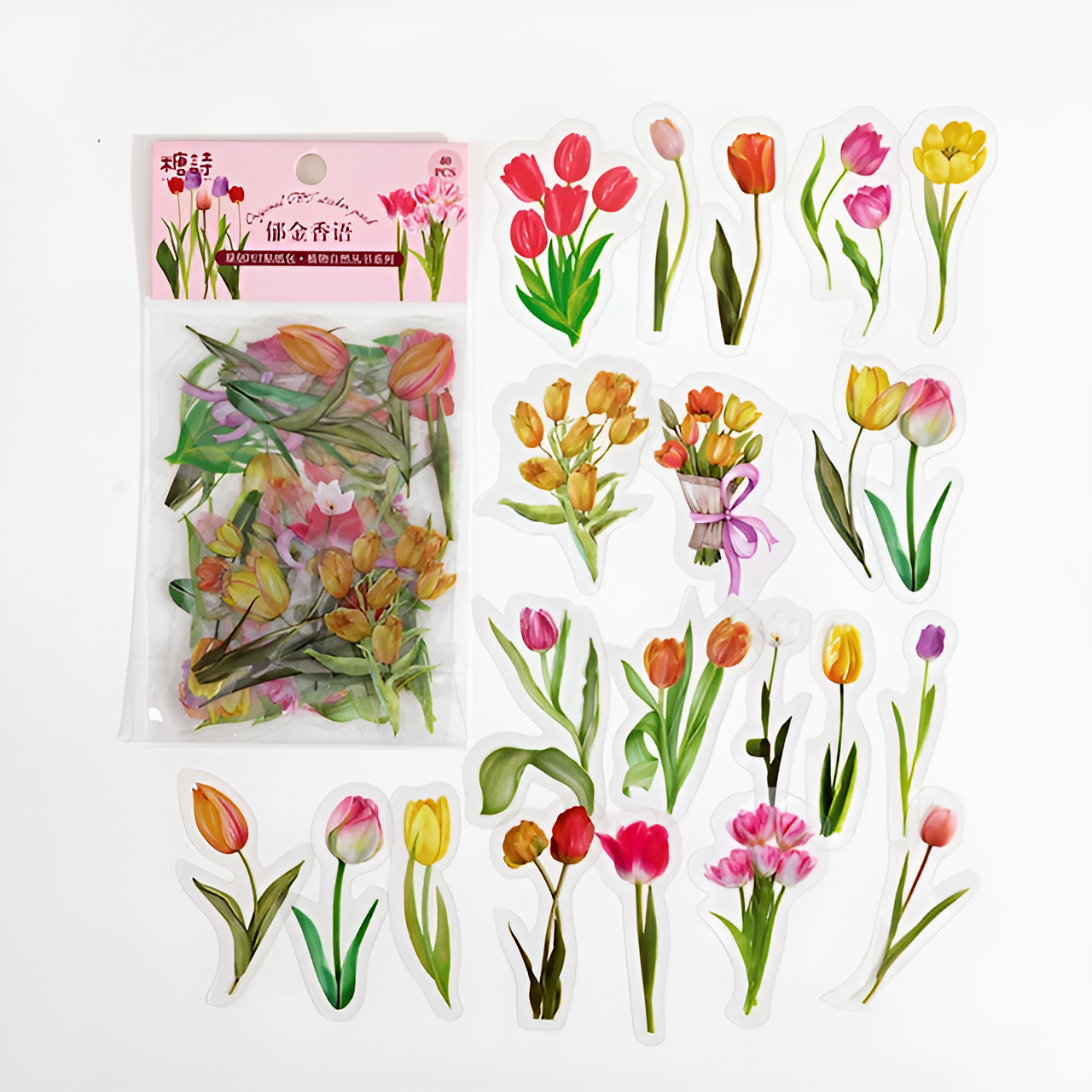 Pressed Flower Garden Stickers (8 types) – Kawaii Stationery Shop