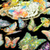 Prismatic Butterflies Holo Stickers