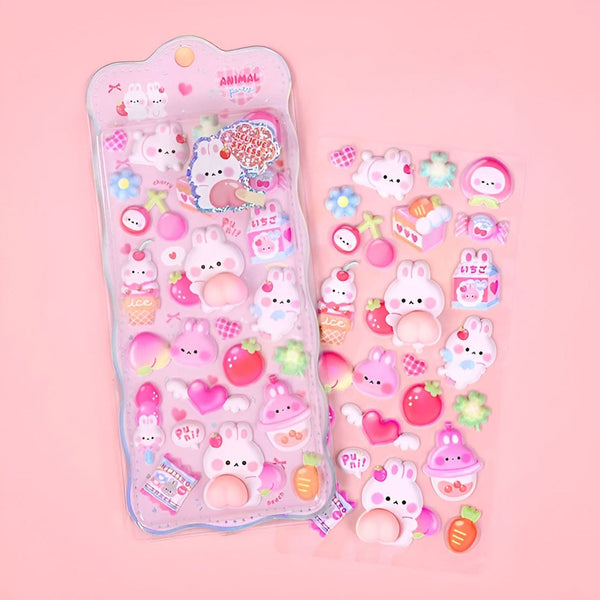 Q-Lia Mochi Mochi Puffy Stickers - Squishy Edition