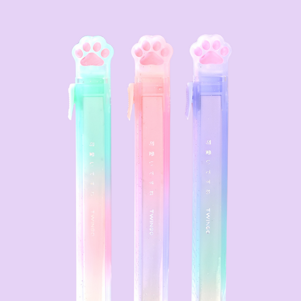 Rainbow Cat Paw Retractable Eraser
