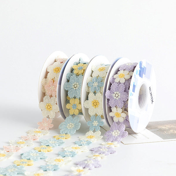 Retro Flowers Decorative Lace For Scrapbooking - Large Roll