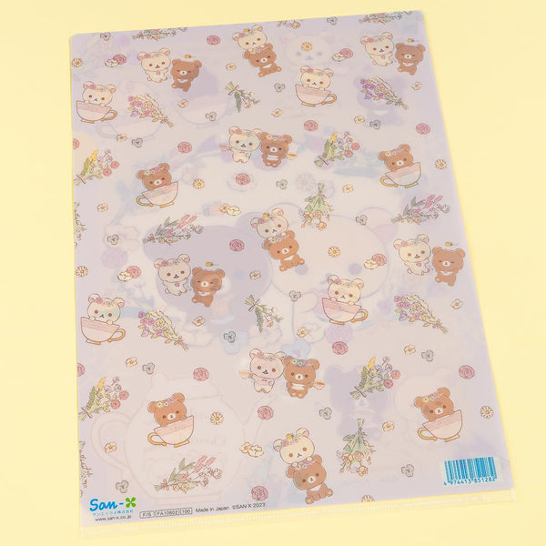 Rilakkuma Afternoon Tea A4 Folder - Violet