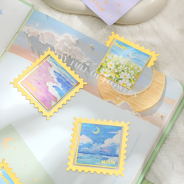 Romantic Scenery Metallic Bookmark
