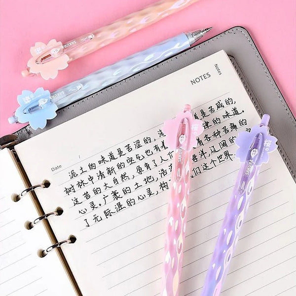 Sakura Swirl Click Pens