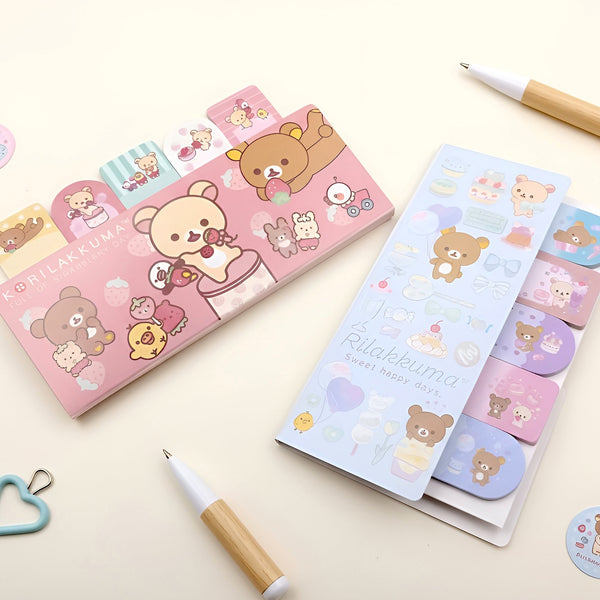San-x Rilakkuma Index Sticky Notes - Happy Day