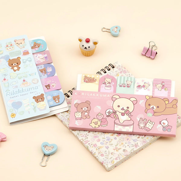 San-x Rilakkuma Index Sticky Notes - Happy Day