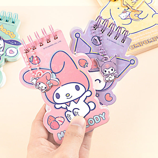 Sanrio Character Holo Memo Pad with Sanrio Pendant