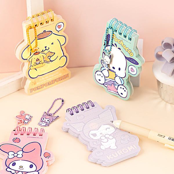Sanrio Character Holo Memo Pad with Sanrio Pendant