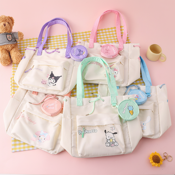 Sanrio Character Tote Bag with Mini Pouch - Limited Edition