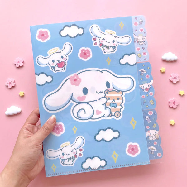 Sanrio Characters A4 Folder With Dividers - Cinnamoroll