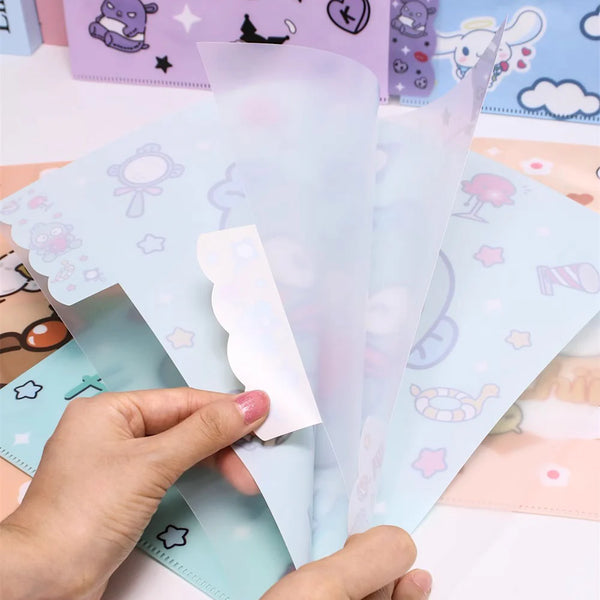 Sanrio Characters A4 Folder With Dividers - Kuromi