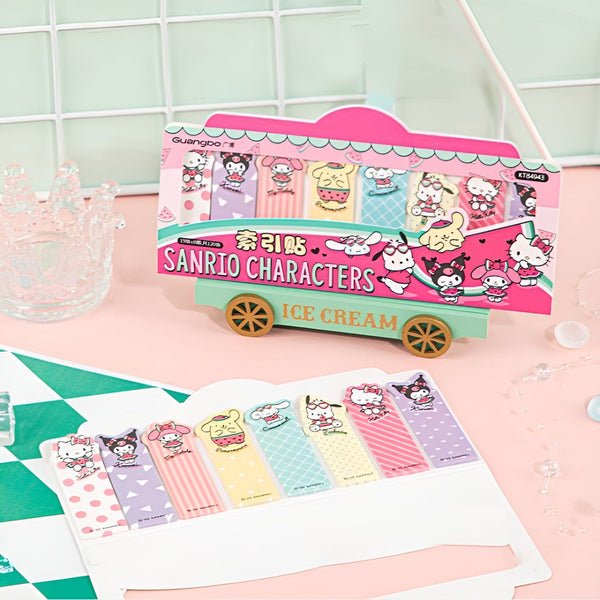 Sanrio Characters Index Sticky Notes - Ice Cream Truck