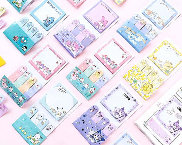 Sanrio Characters Large Sticky Notes Set - Sweet Life