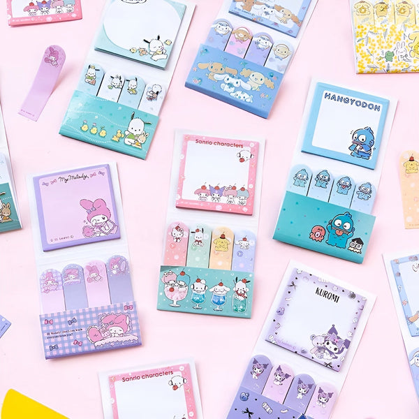 Sanrio Characters Large Sticky Notes Set - Sweet Life
