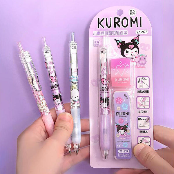Sanrio Characters Mechanical Pencil Set - Pencil + Refills + Eraser