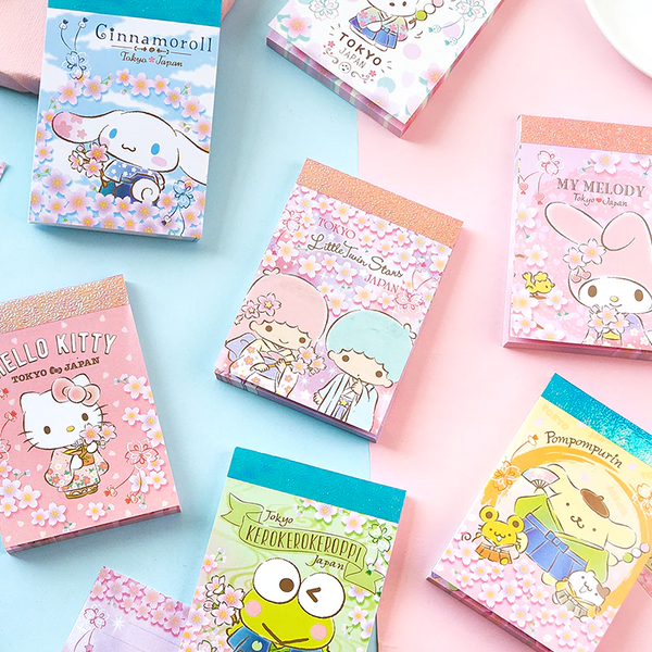 Sanrio Characters Memo Pad - Sakura Hana