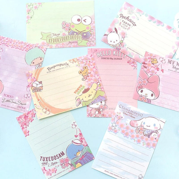 Sanrio Characters Memo Pad - Sakura Hana