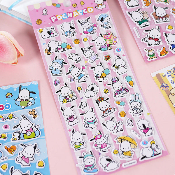 Sanrio Pochacco Puffy Stickers
