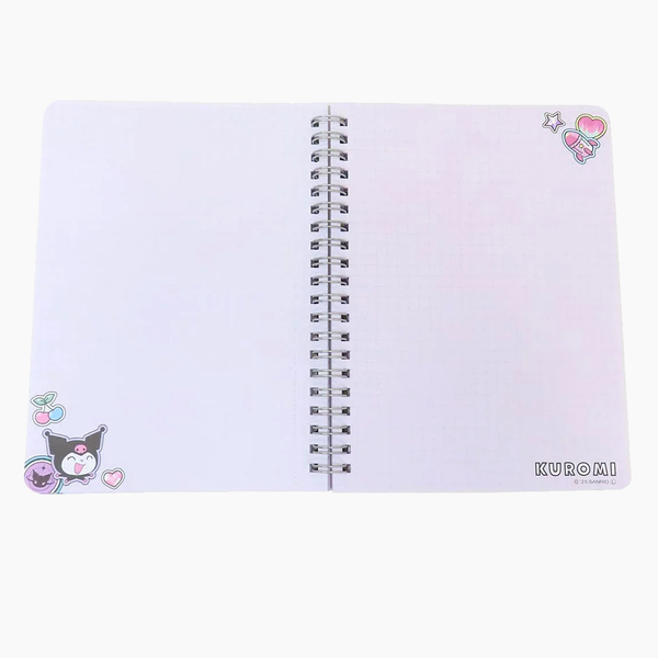 Sanrio Retro Pop Y2K Ring Notebook - Kuromi