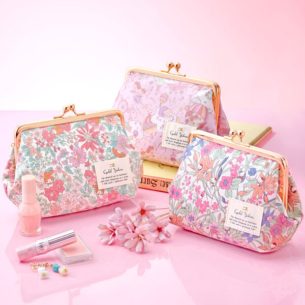 Sanrio x Liberty Fabrics Kiss-Lock Floral Frame Pouch - Limited Edition