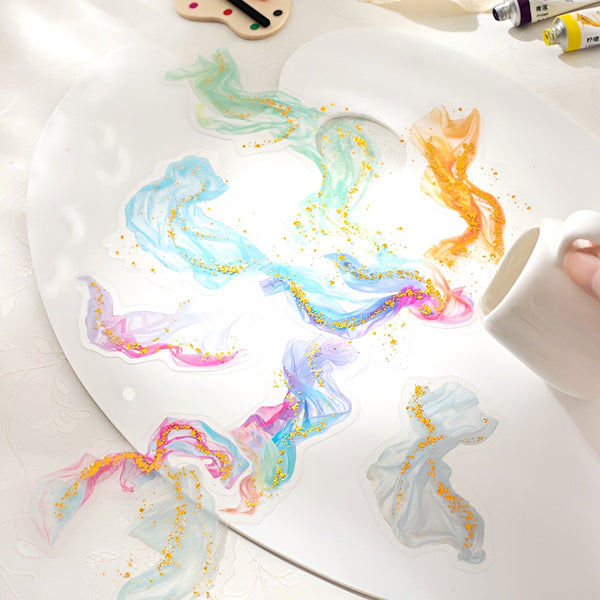 Shimmery Stardust Spill Stickers