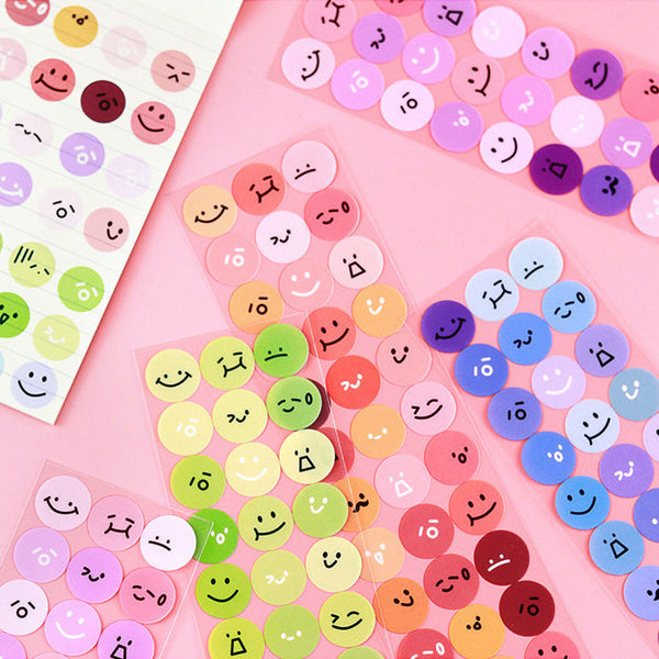 Smiley Dot Stickers