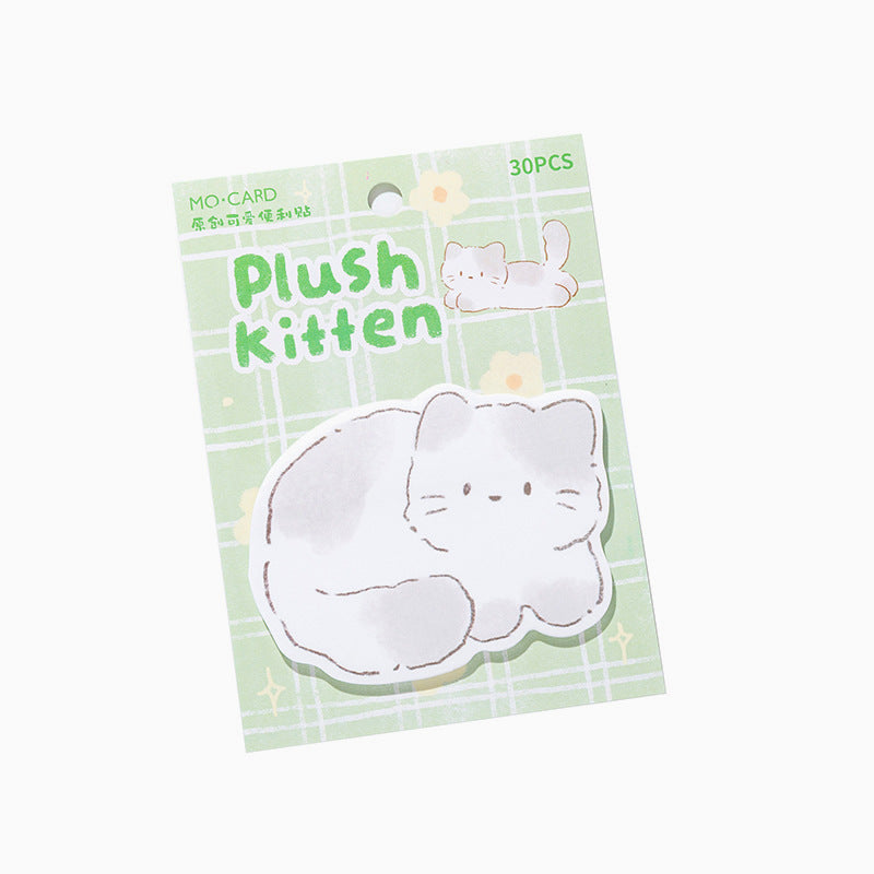 Snuggle Kitten Sticky Notes – Kawaii Stationery Shop