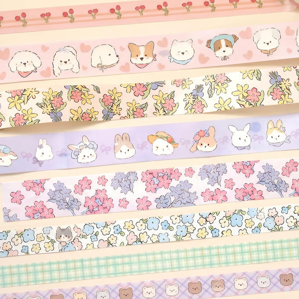 Soft Bloom Washi Tape - Set of 3