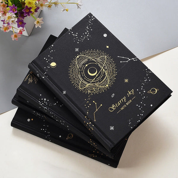 Starry Sky Black Paper Notebook