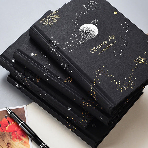 Starry Sky Black Paper Notebook