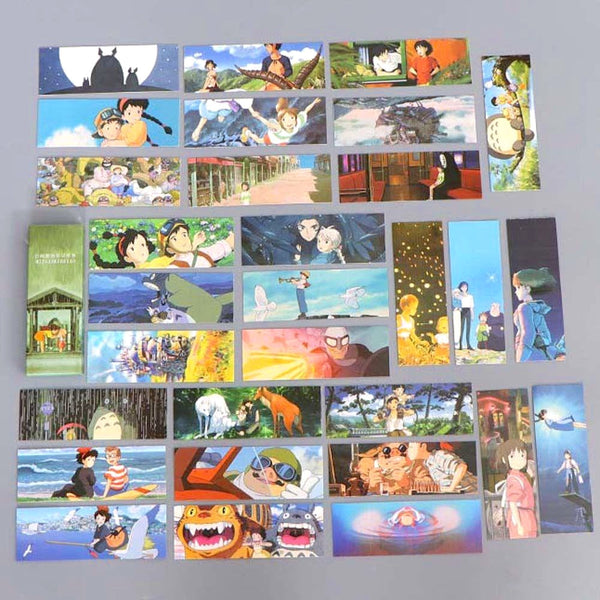 Studio Ghibli Bookmarks - Set of 30