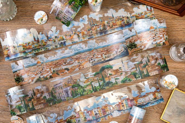 Summer In Europe Clear Washi Tapes