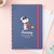 Sun-Star Peanuts Notebook - Snoopy Is The World Famous Beagle - Dark Blue - Limited Edition