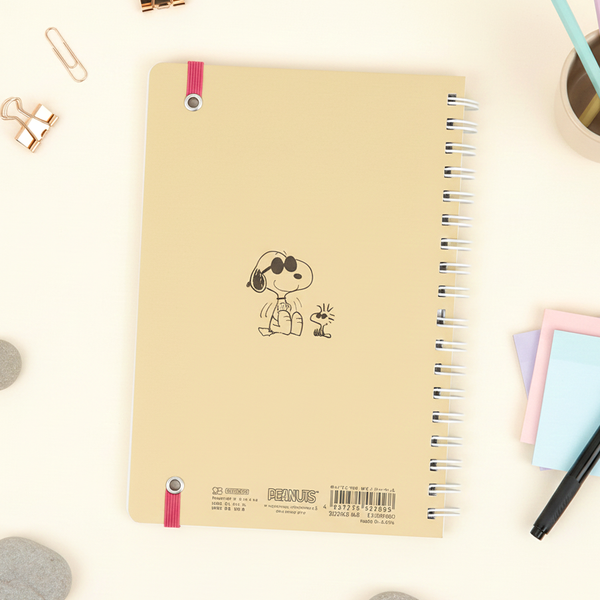 Sun-Star Peanuts Notebook - Snoopy Is The World Famous Beagle - Dark Blue - Limited Edition