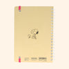 Sun-Star Peanuts Notebook - Snoopy Is The World Famous Beagle - Light Pink - Limited Edition