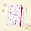 Sun-Star Peanuts Notebook - Snoopy Is The World Famous Beagle - Light Pink - Limited Edition