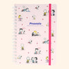 Sun-Star Peanuts Notebook - Snoopy Is The World Famous Beagle - Light Pink - Limited Edition