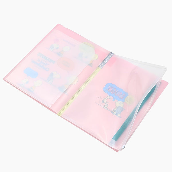 Sun-Star Peanuts Snoopy Clear Book - A4 - Pink - Limited Comics Edition