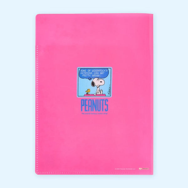 Sun-Star Peanuts Snoopy Glitter Folder - Pink - New Limited Edition