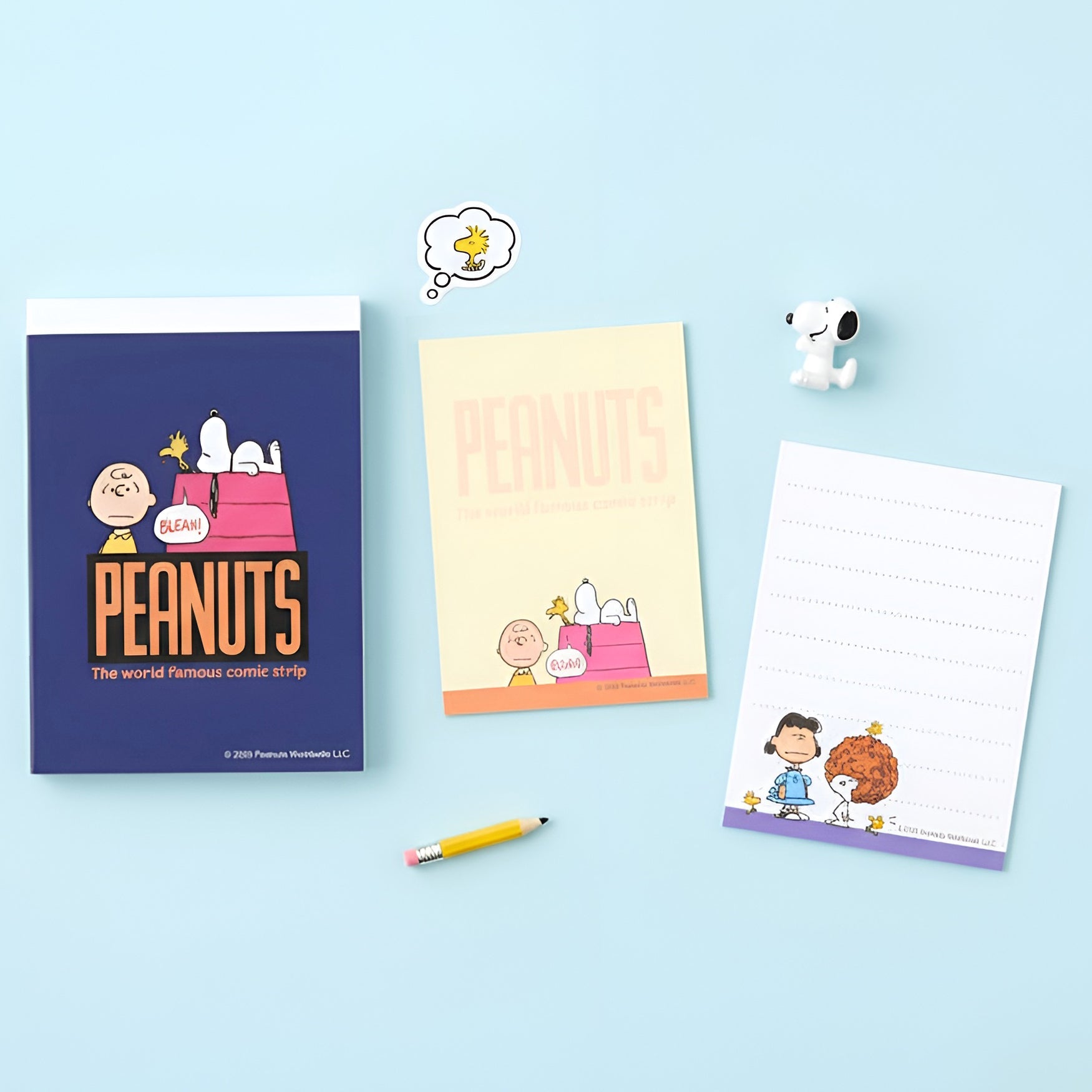 Sun-Star Peanuts Snoopy Memo Pad - Dark Blue - New Limited Edition ...
