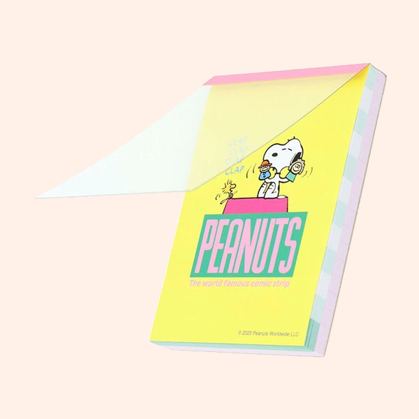Sun-Star Peanuts Snoopy Memo Pad - Yellow - New Limited Edition