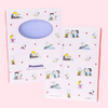 Sun-Star Peanuts Snoopy Notepad - Light Pink - Limited Edition