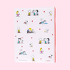 Sun-Star Peanuts Snoopy Notepad - Light Pink - Limited Edition
