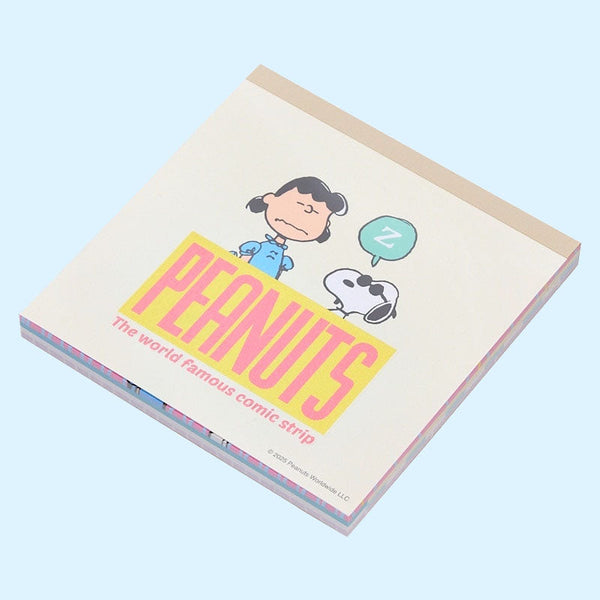 Sun-Star Peanuts Snoopy Square Memo Pad - Beige - New Limited Edition