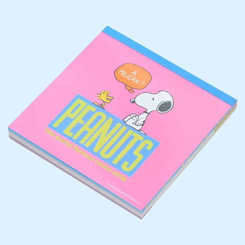Sun-Star Peanuts Snoopy Square Memo Pad - Pink - New Limited Edition ...