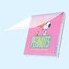 Sun-Star Peanuts Snoopy Square Memo Pad - Pink - New Limited Edition